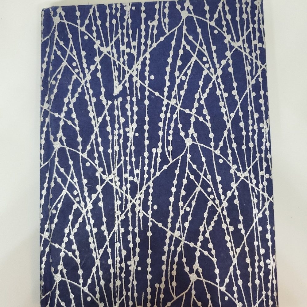 Recycled Cotton Journal in Blue Dot Line-6"x8"